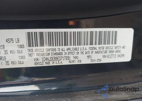 2014 Jeep Compass Latitude из США, поврежденный, VIN 1C4NJDEB9ED717291